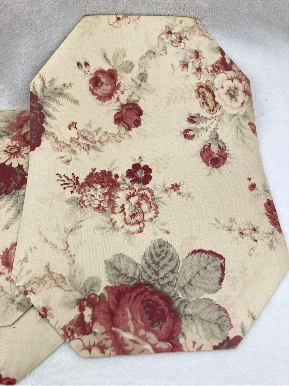 Waverly Norfolk Rose Placemats & Napkins Set of 4 Shabby Chic Farmhouse